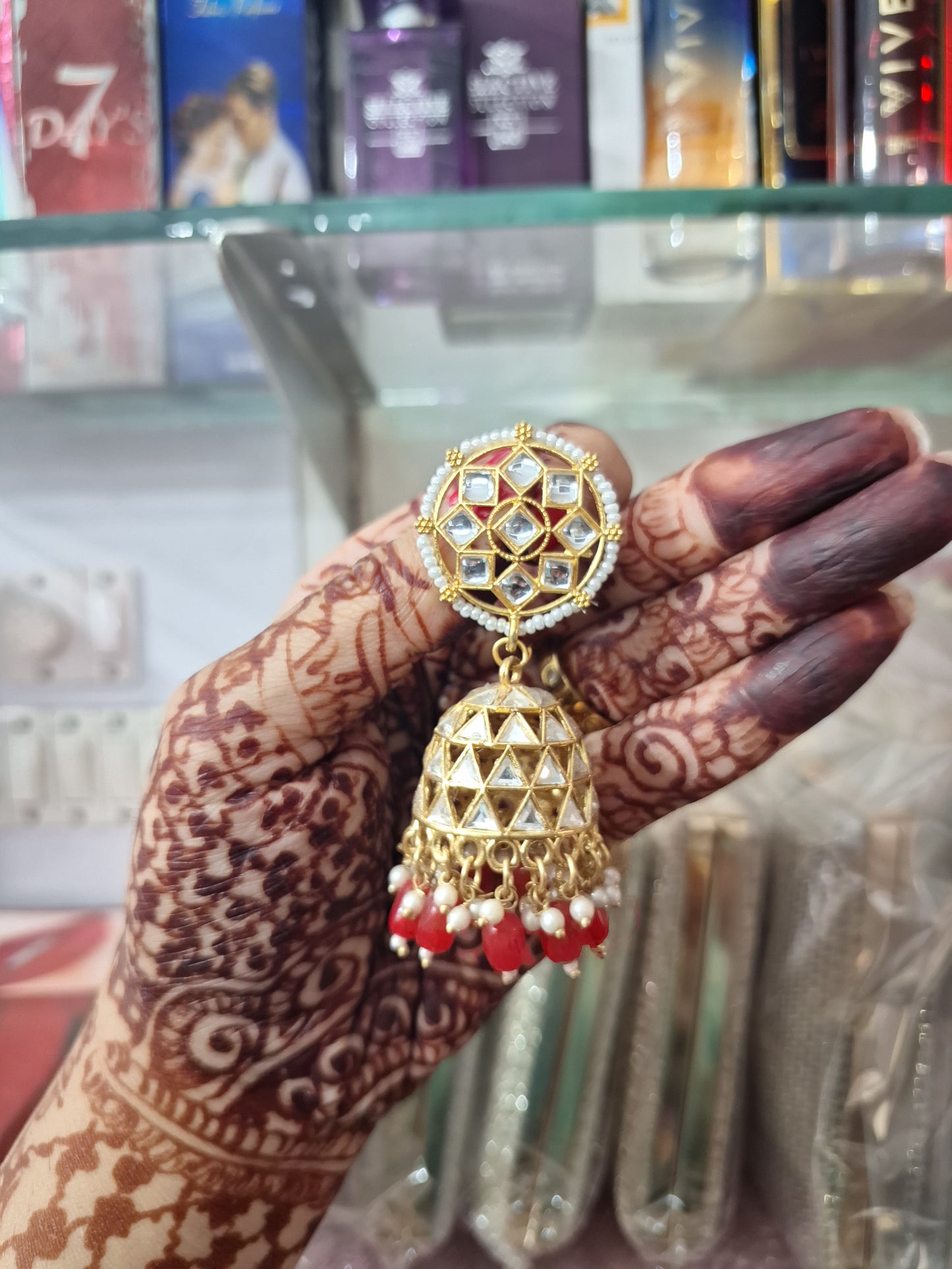 Mirror Jhumka