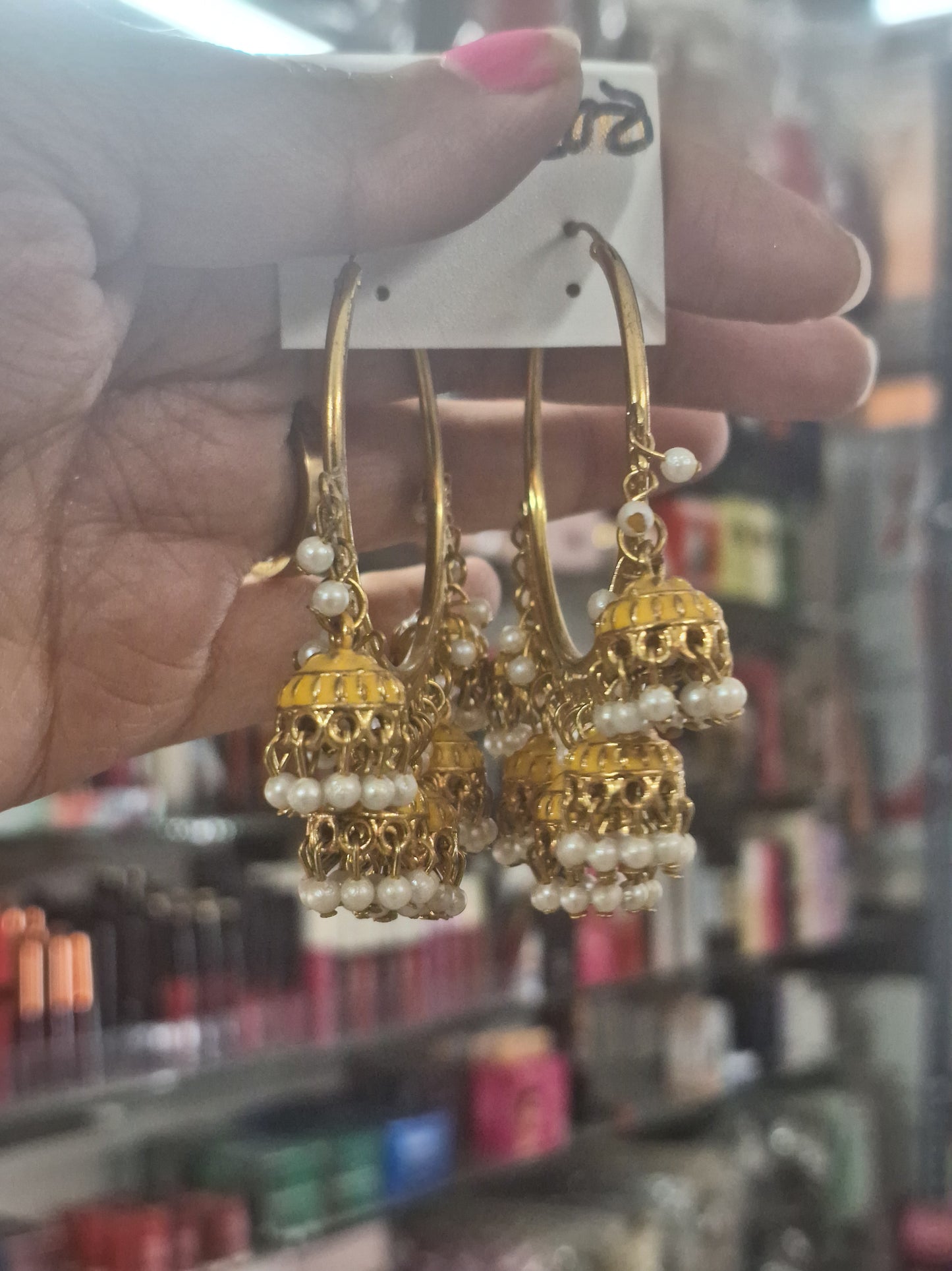 Meenakari Hoop Earring