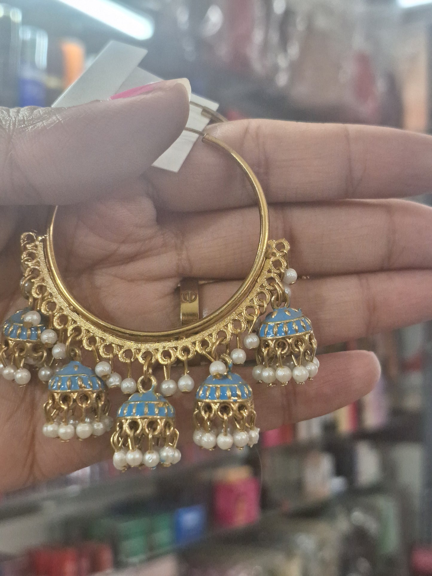 Meenakari Hoop Earring