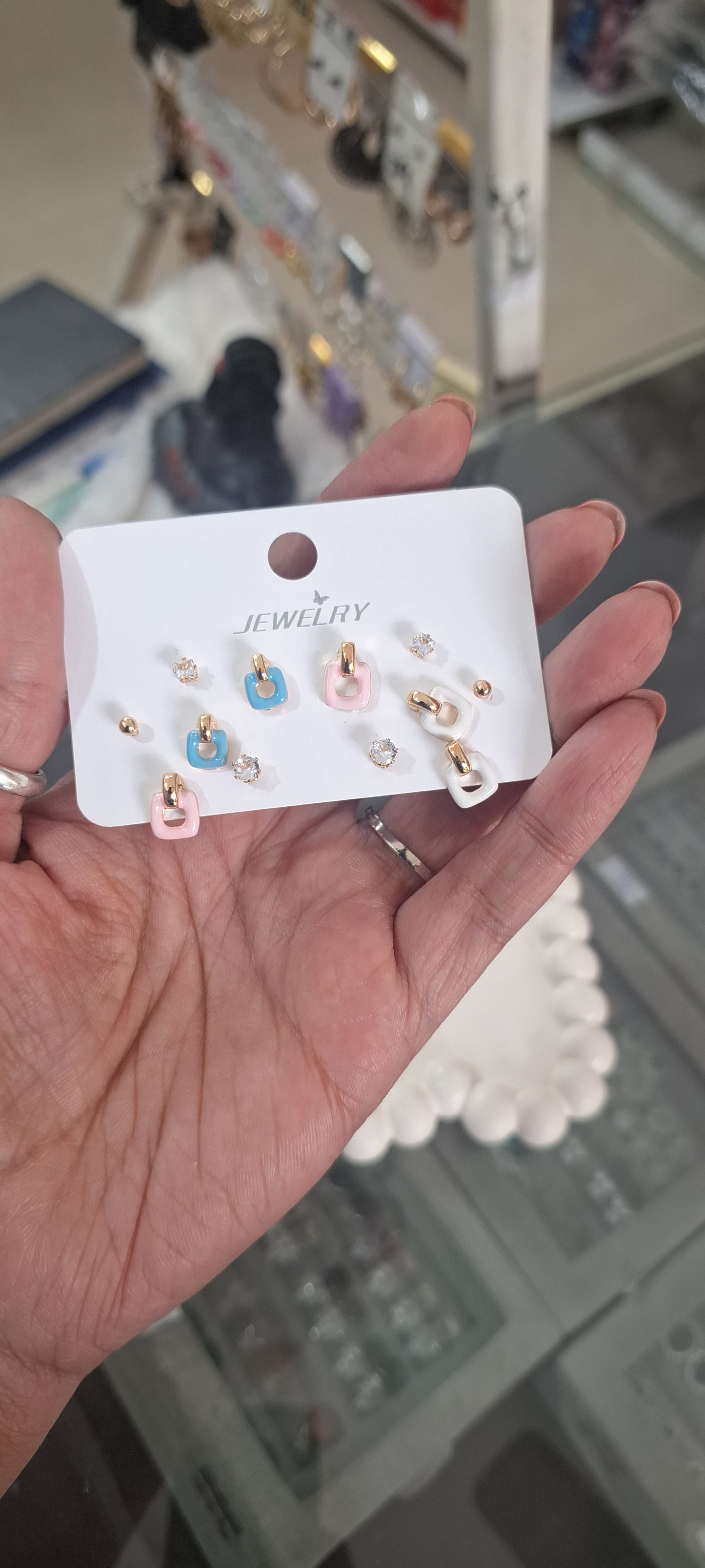Anti-Tarnish Earrings Studs