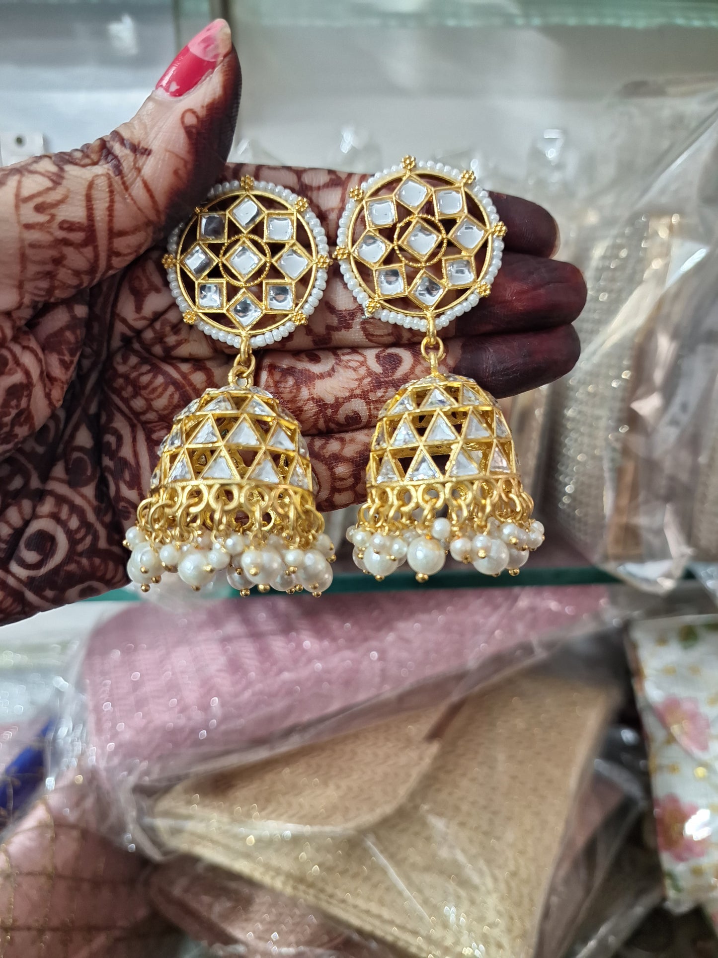 Mirror Jhumka