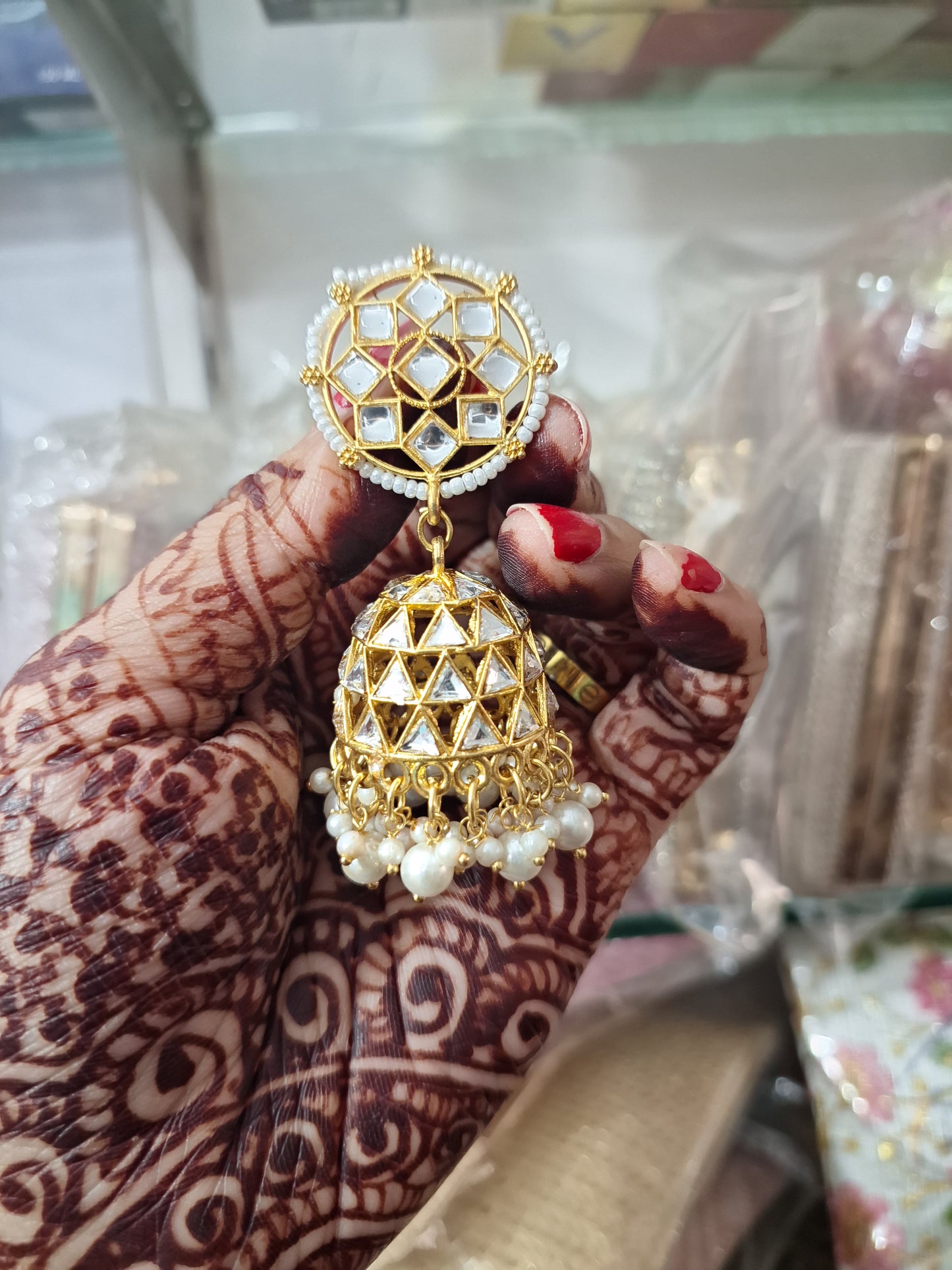 Mirror Jhumka