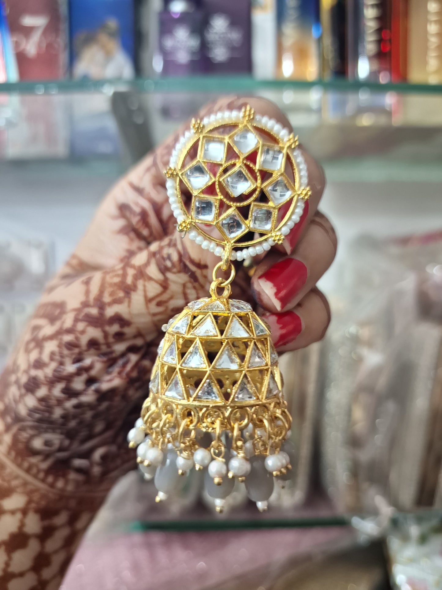 Mirror Jhumka