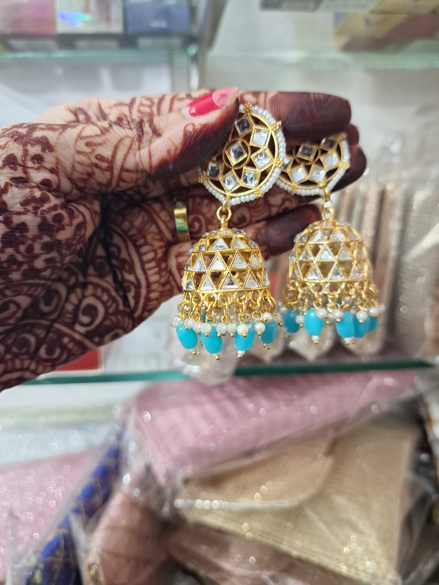 Mirror Jhumka