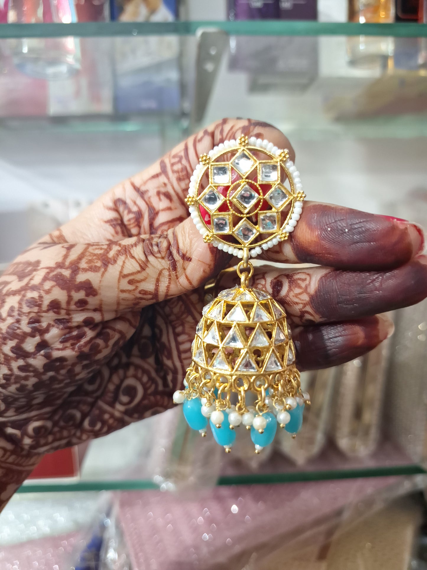 Mirror Jhumka