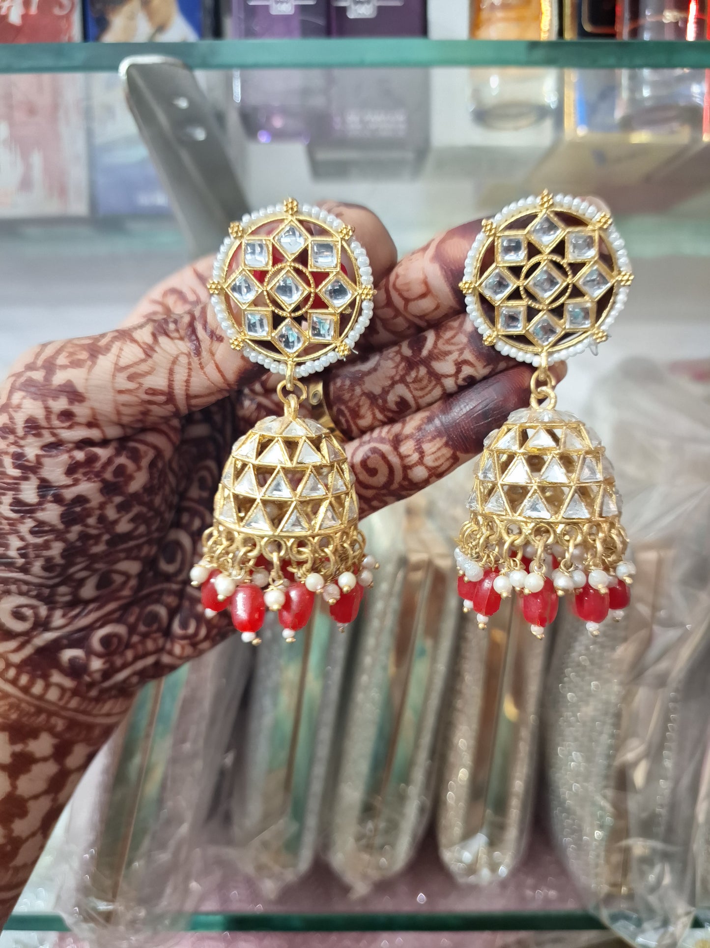 Mirror Jhumka