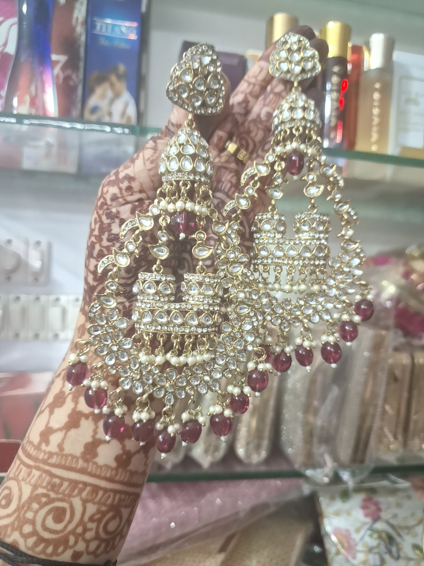 Qutub Chandbali Earrings