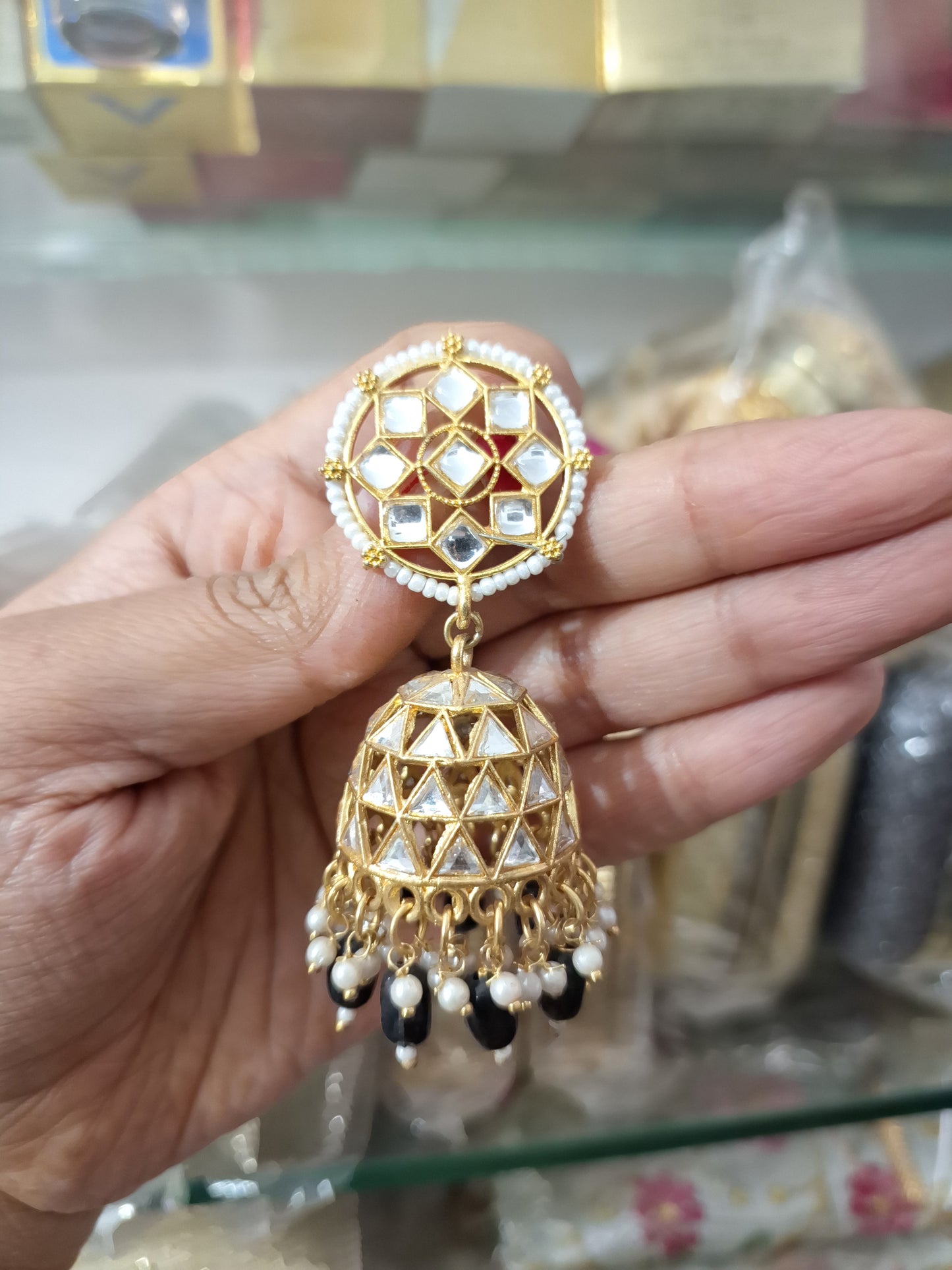 Mirror Jhumka