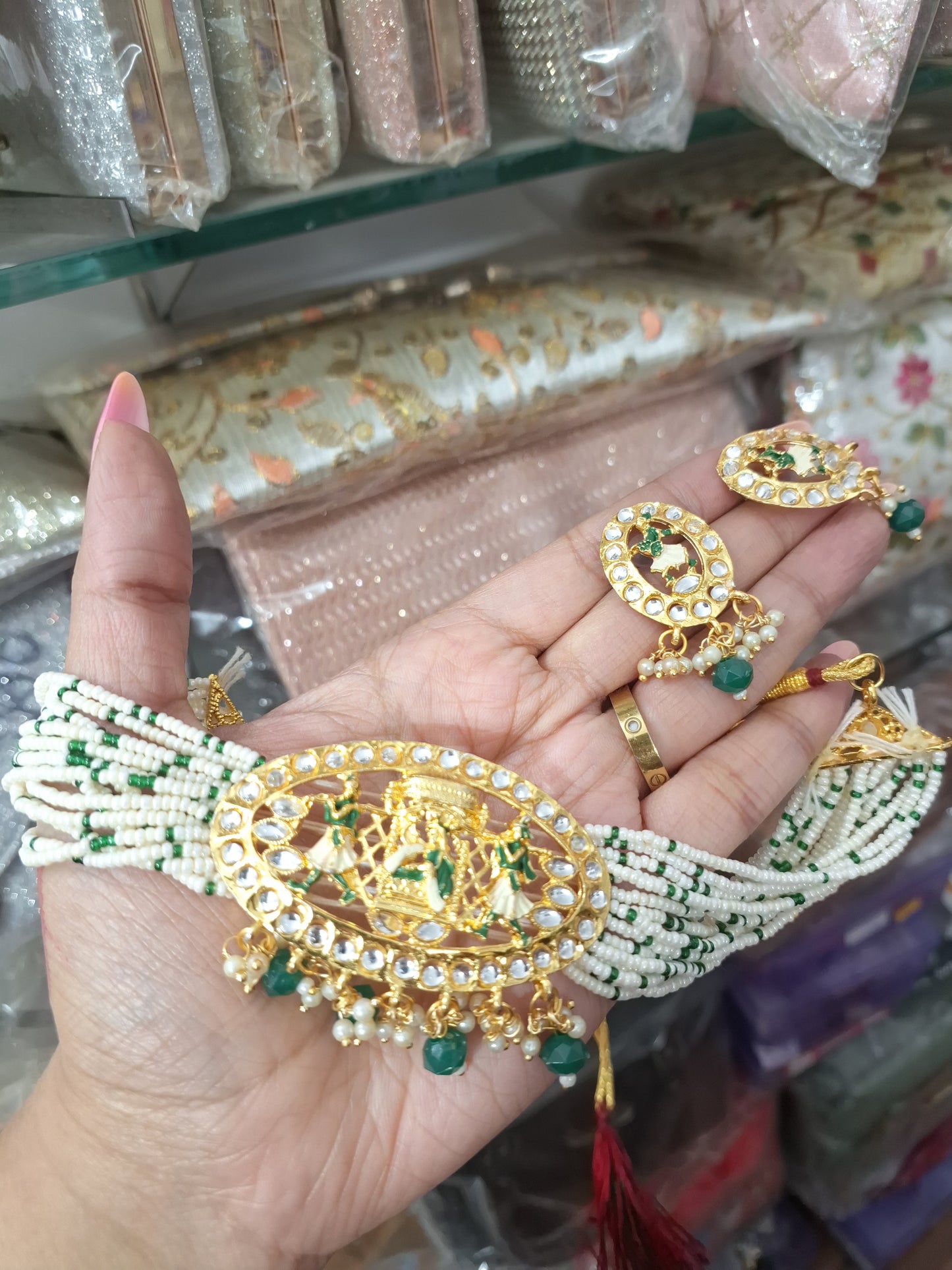 Doli Rice Pearls Jewellery Set