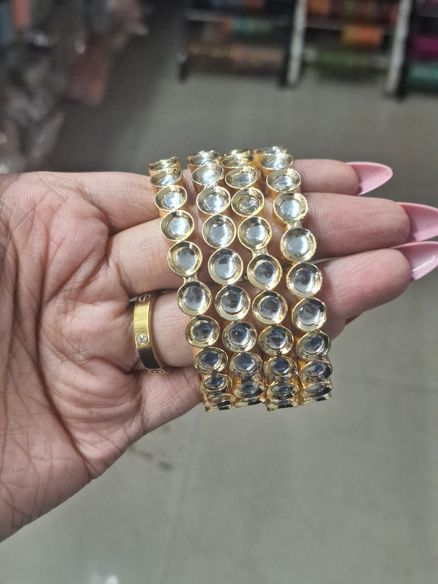 Polki Bangle Set