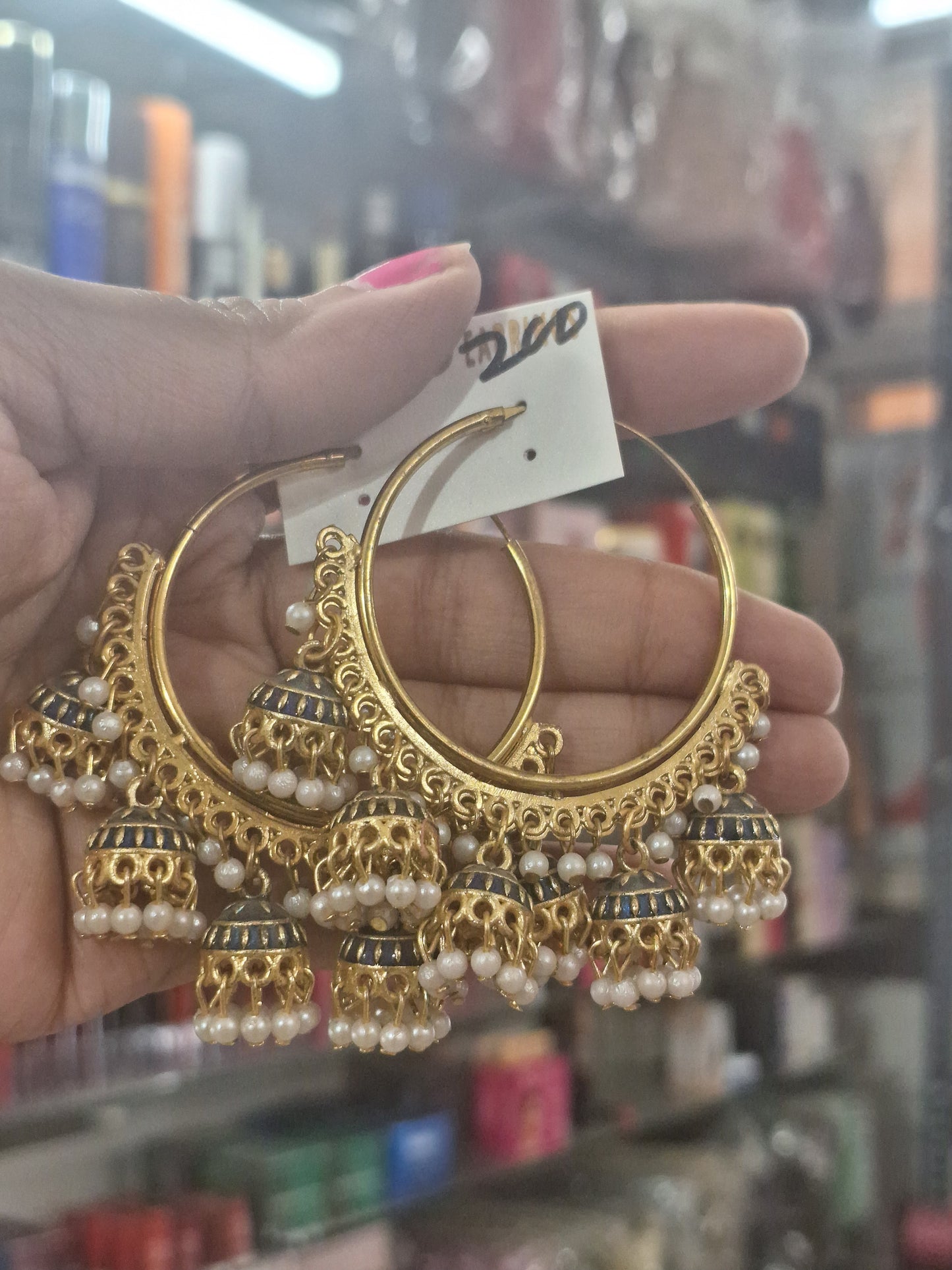 Meenakari Hoop Earring