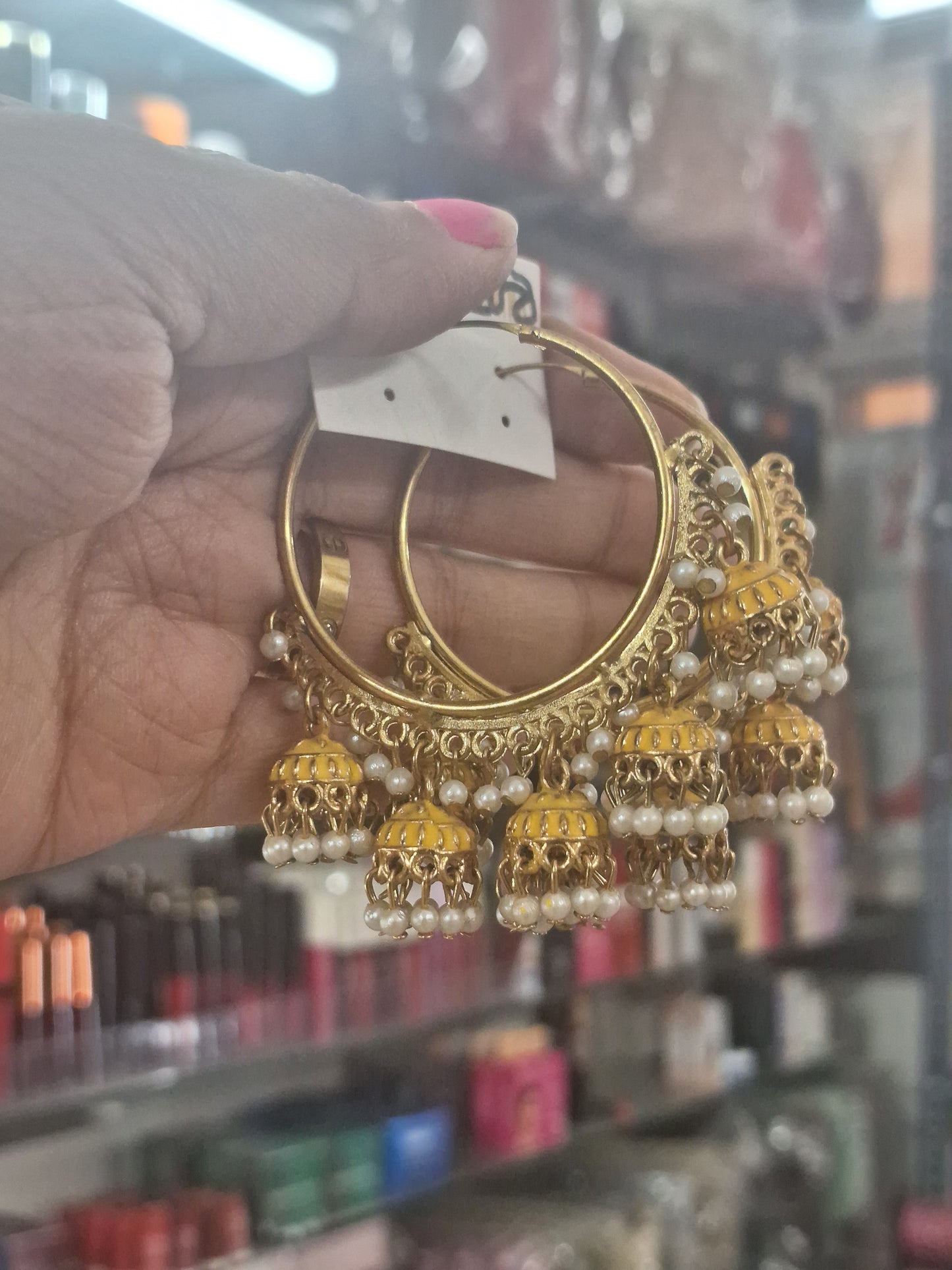 Meenakari Hoop Earring