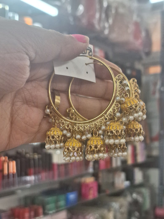 Meenakari Hoop Earring