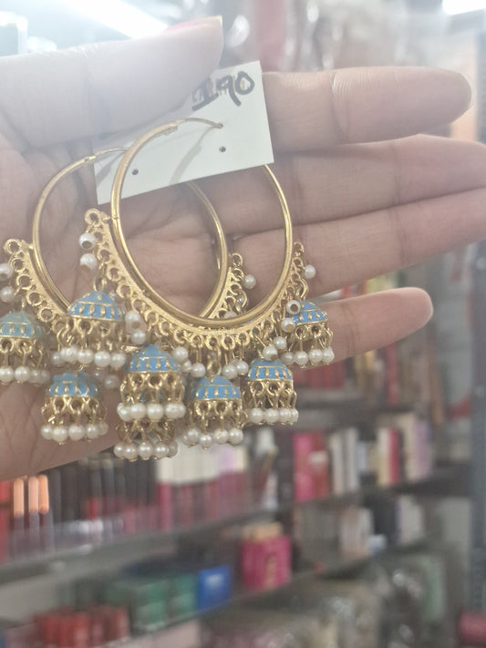 Meenakari Hoop Earring