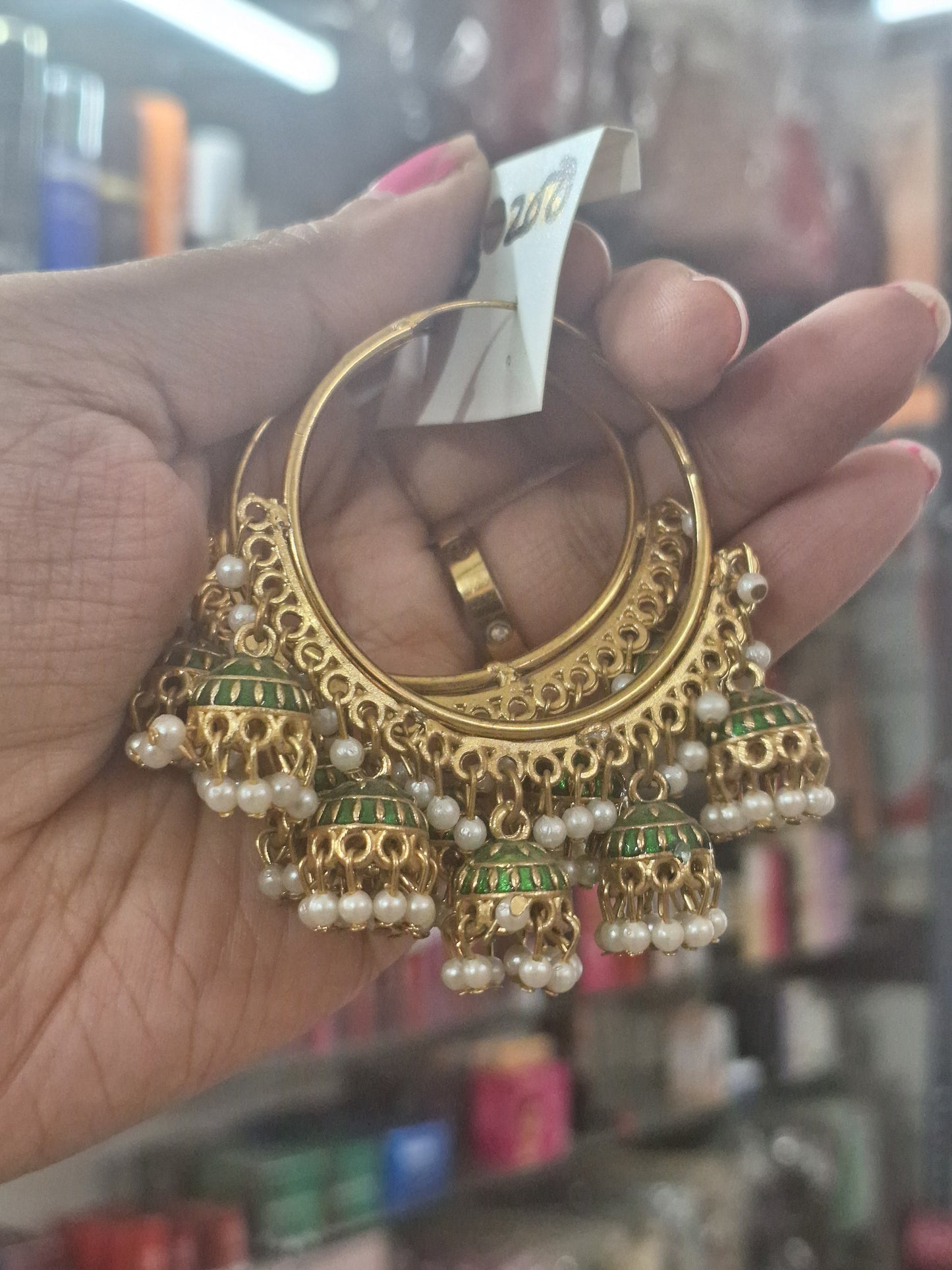 Meenakari Hoop Earring