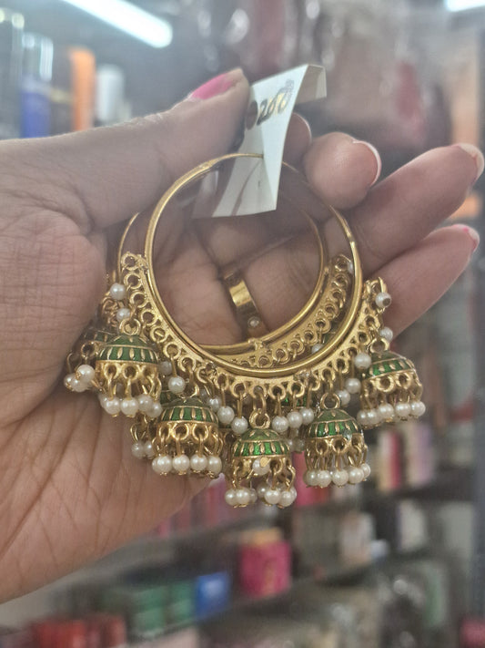 Meenakari Hoop Earring