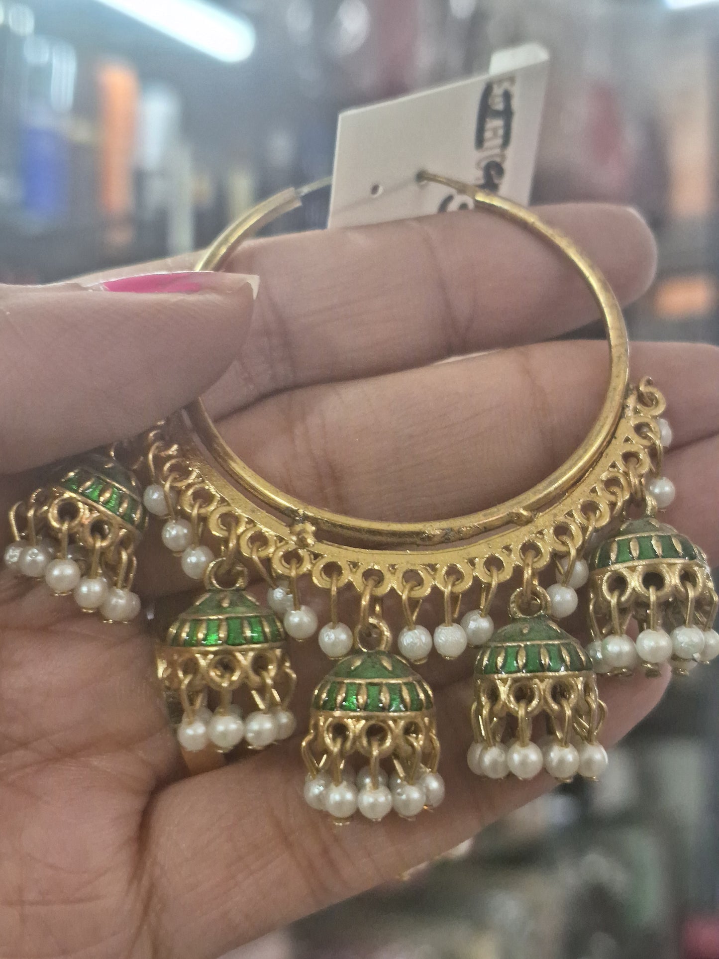 Meenakari Hoop Earring