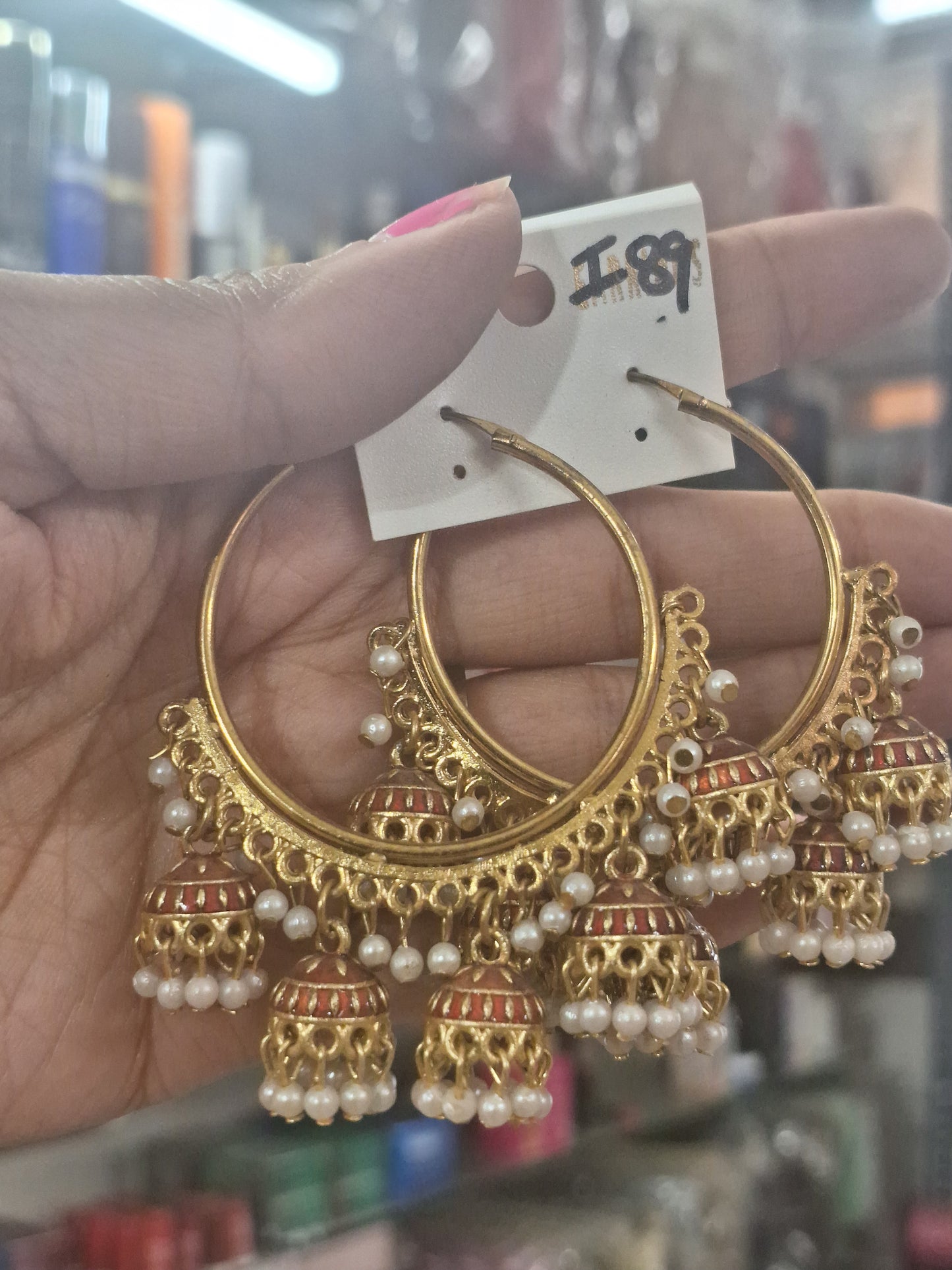 Meenakari Hoop Earring