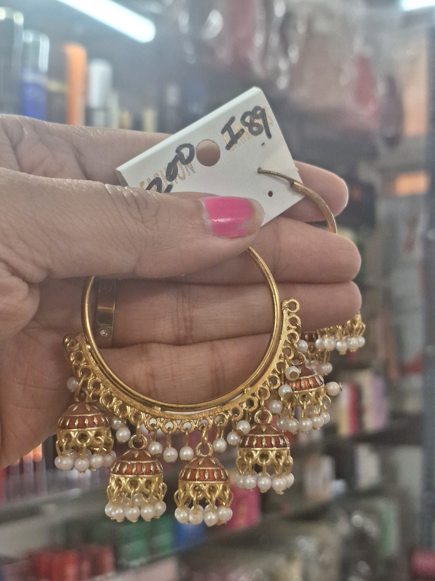 Meenakari Hoop Earring