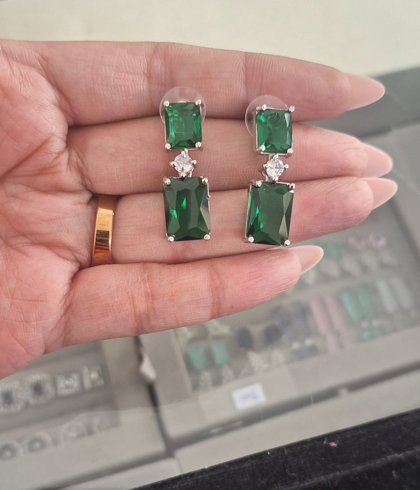 Celebrity Inspired AD Jewellery Set