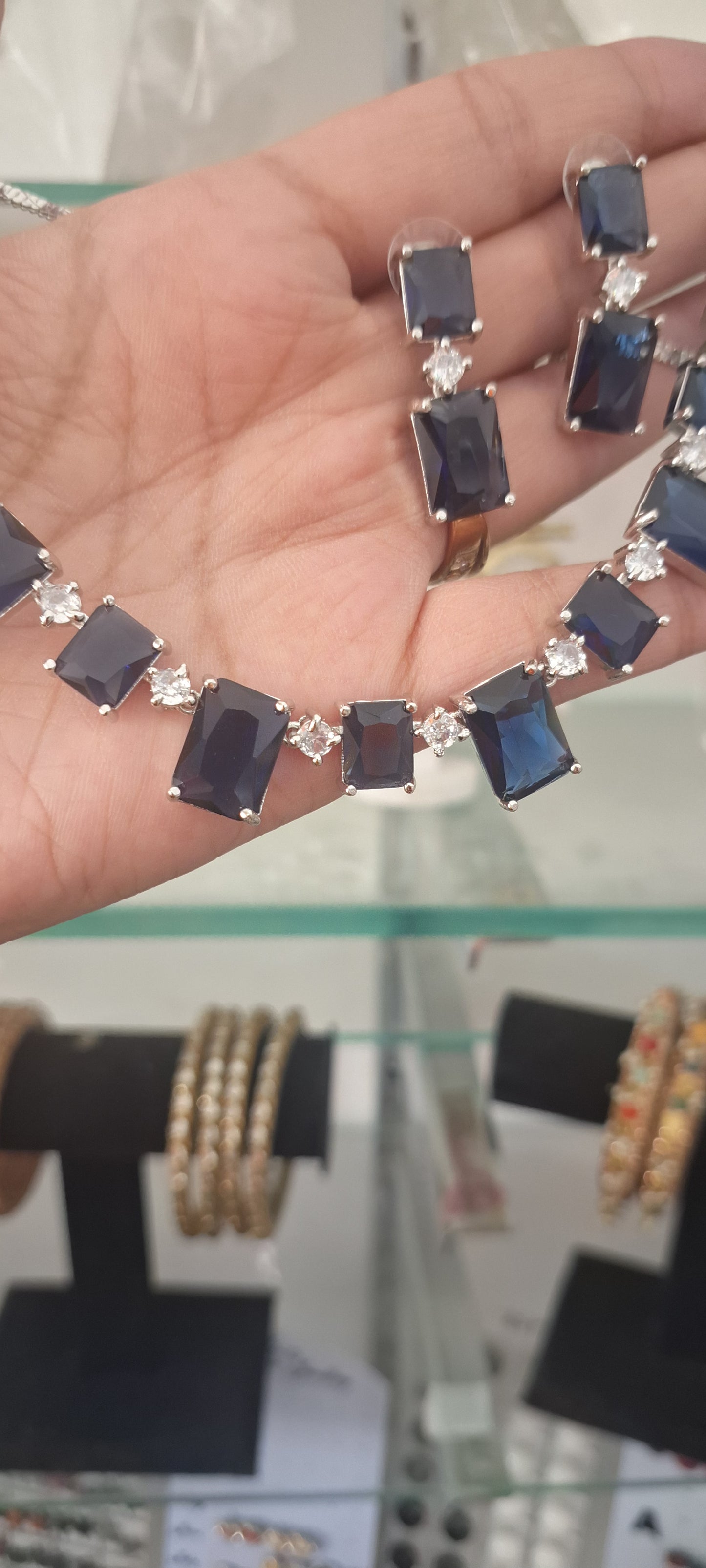 Celebrity Inspired AD Jewellery Set