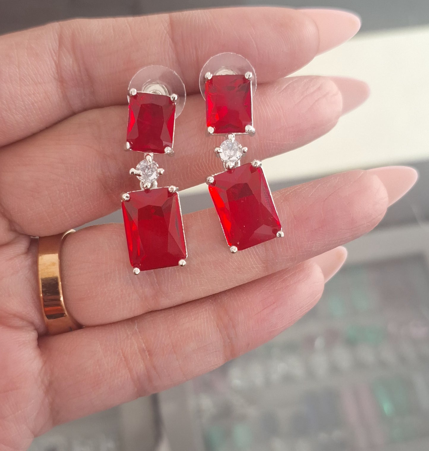 Celebrity Inspired AD Jewellery Set