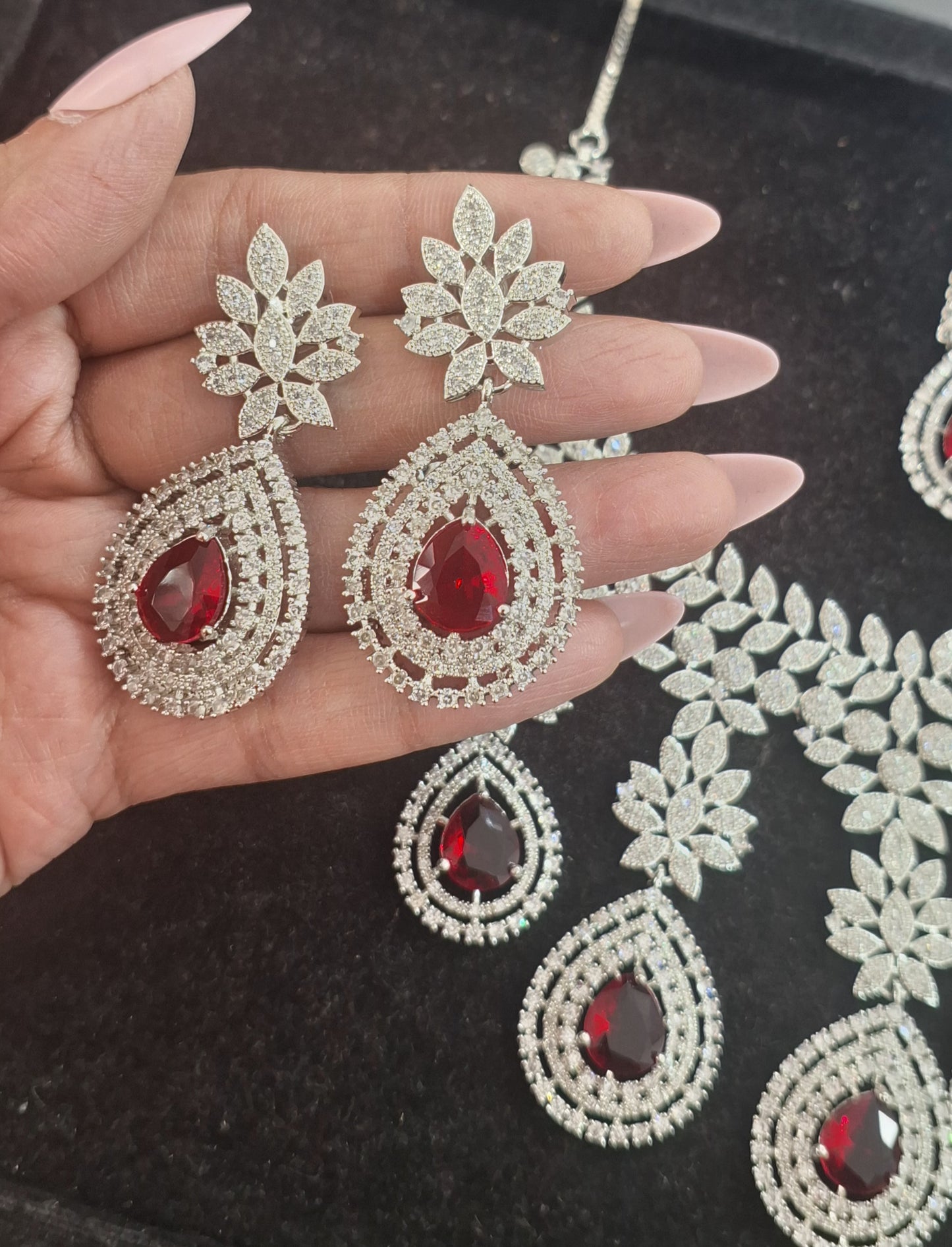 Celebrity Inspired Starcut AD Jewellery Set