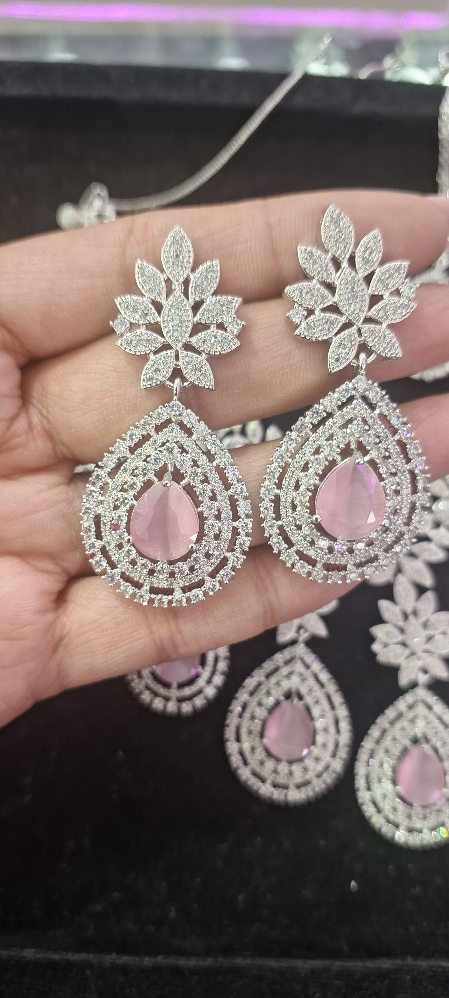 Celebrity Inspired Starcut AD Jewellery Set