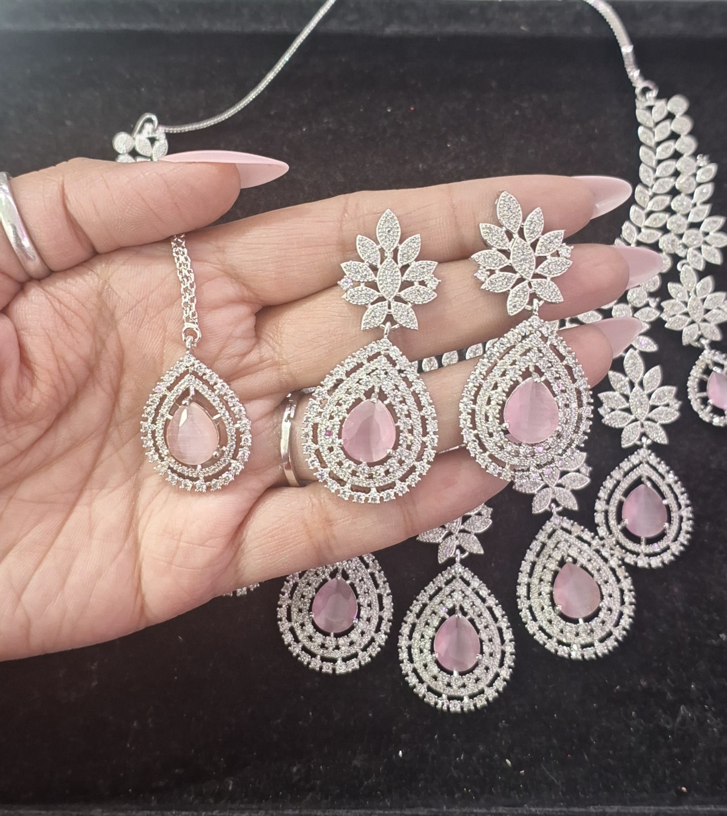 Celebrity Inspired Starcut AD Jewellery Set