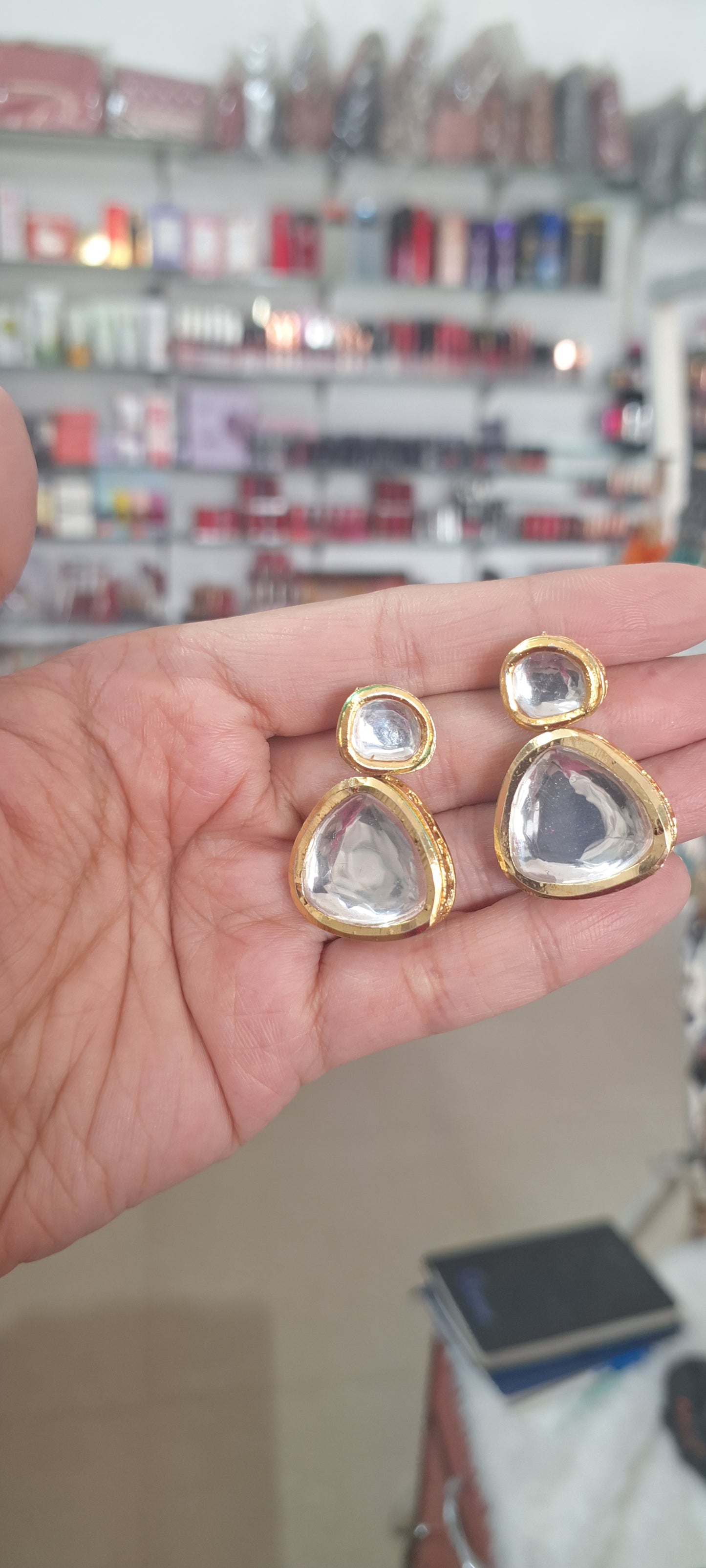 Kundan Jewellery Set with back Meena
