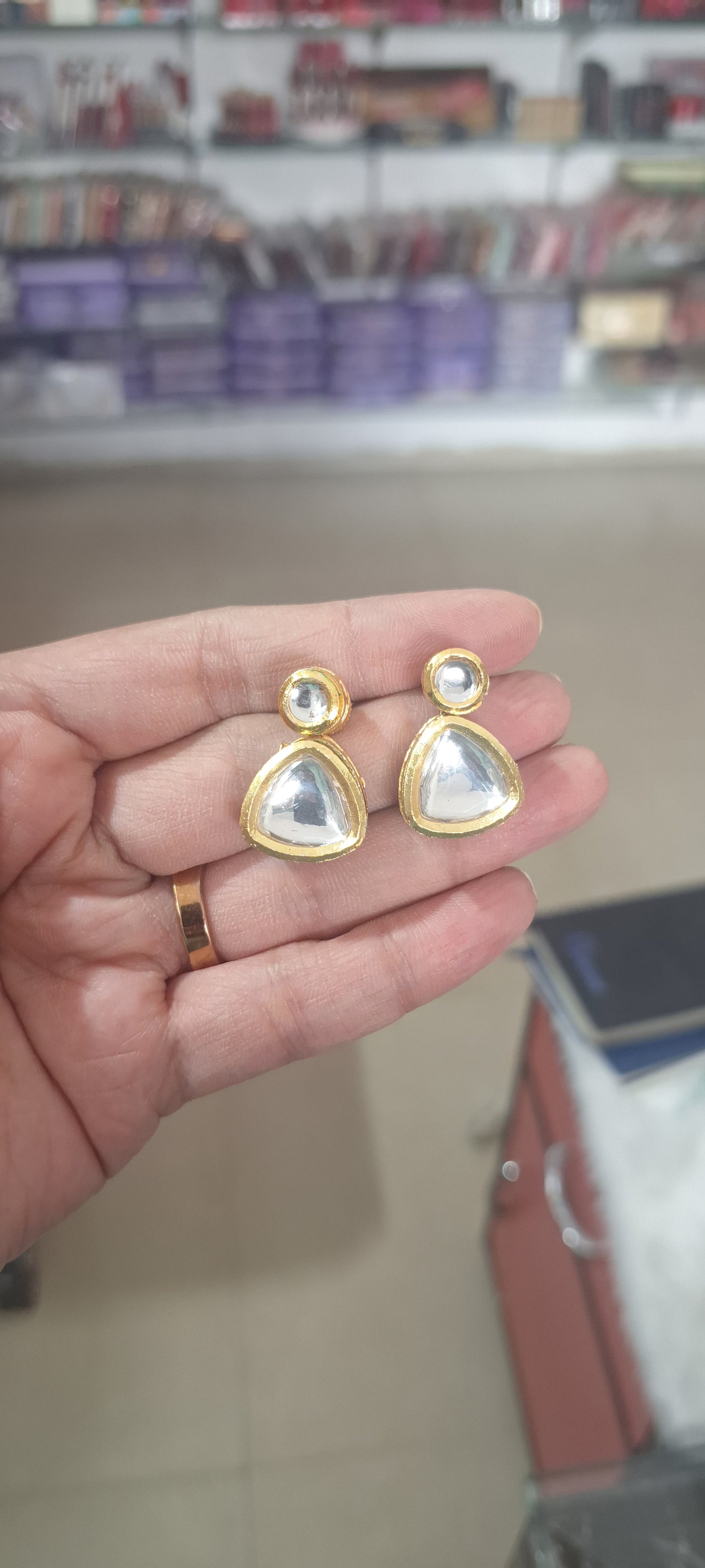 Kundan Jewellery Set with back Meena