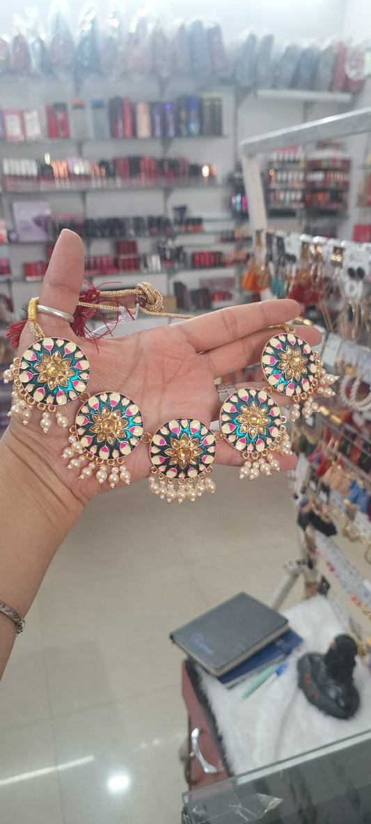 Meenakari Jewellery Set
