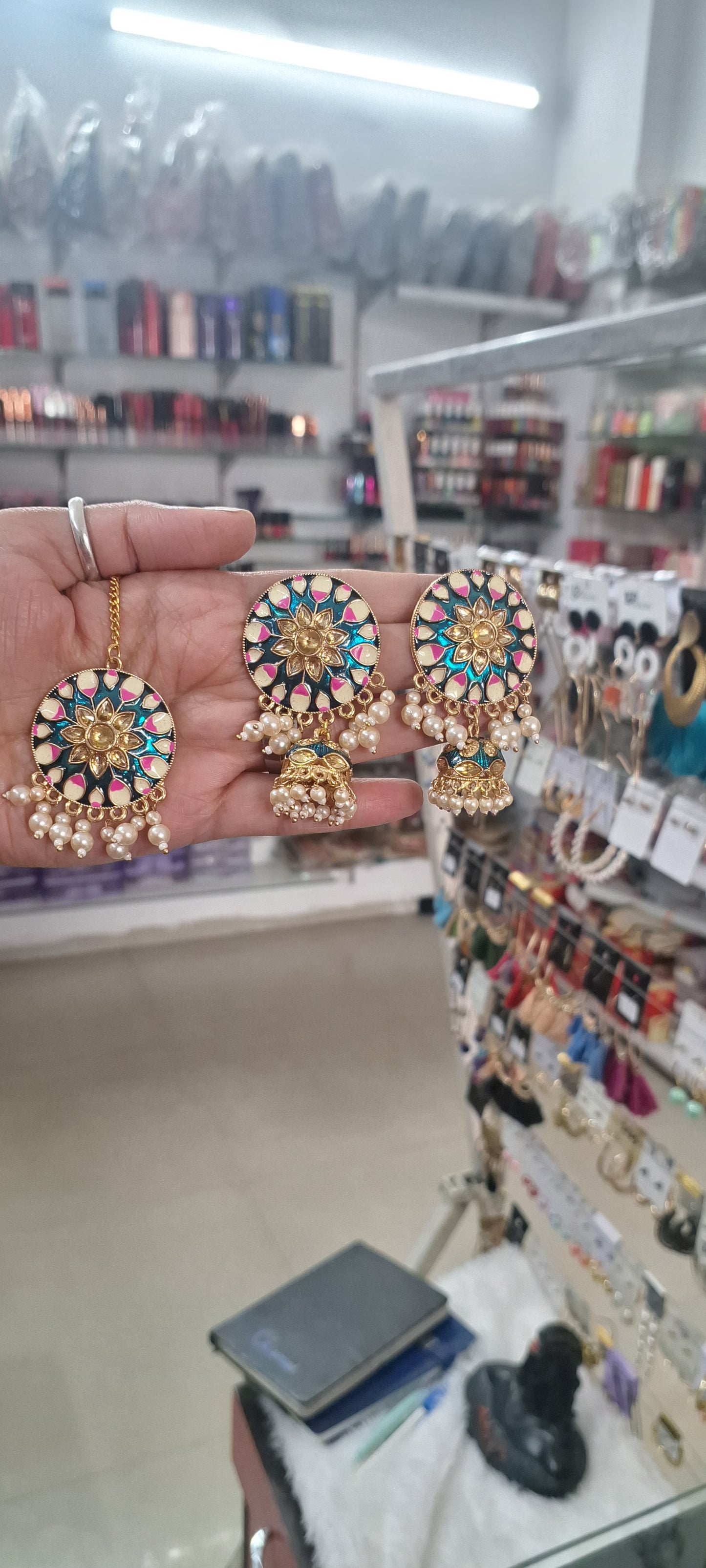 Meenakari Jewellery Set