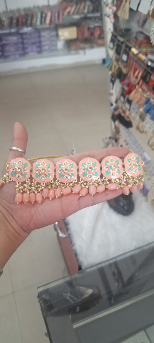Meenakari Jewellery Set