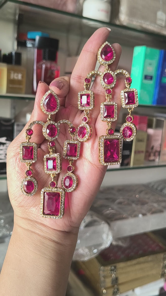 Ruby Pink Dangler