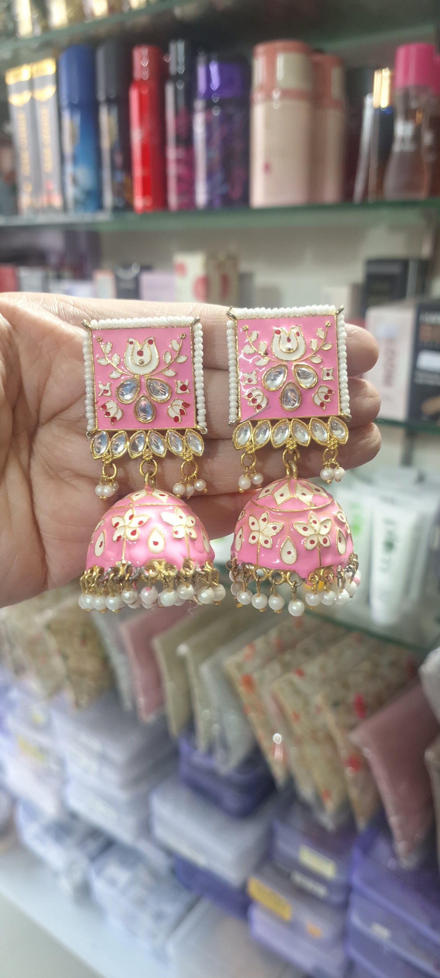 Meenakari Jhumka