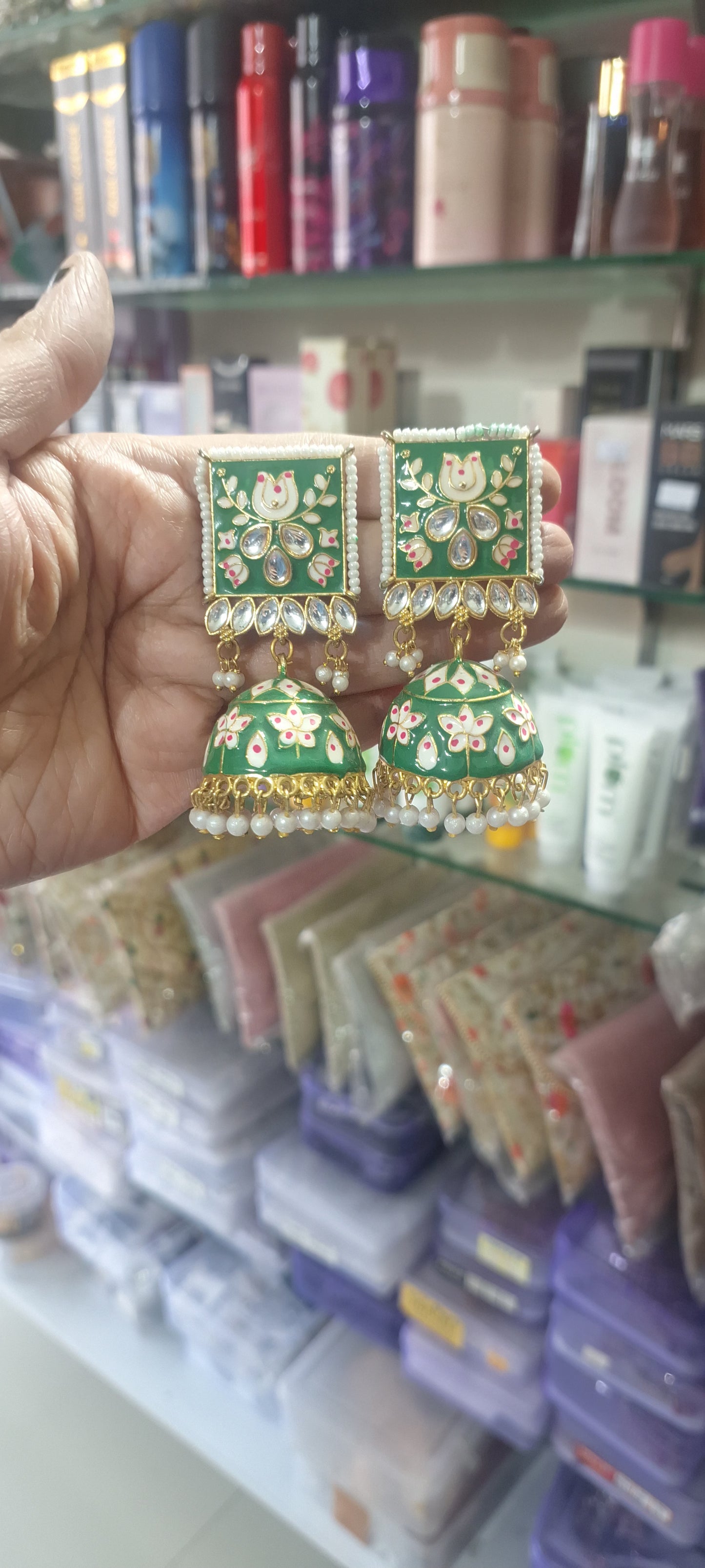 Meenakari Jhumka