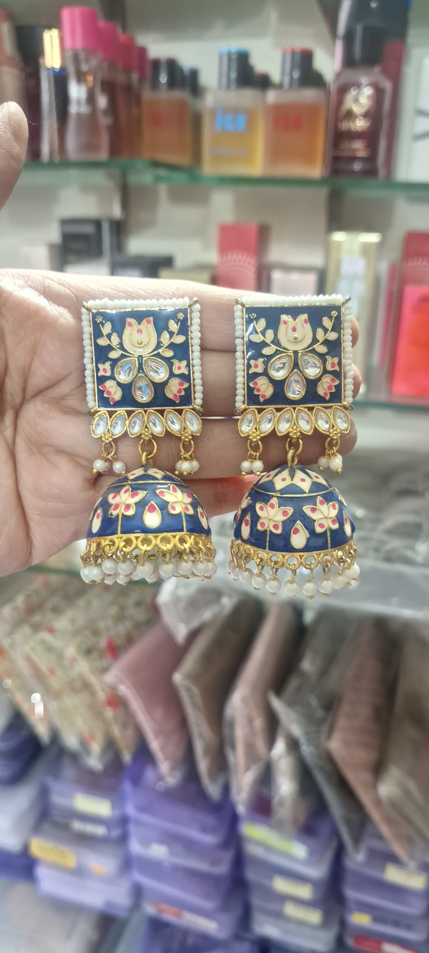 Meenakari Jhumka