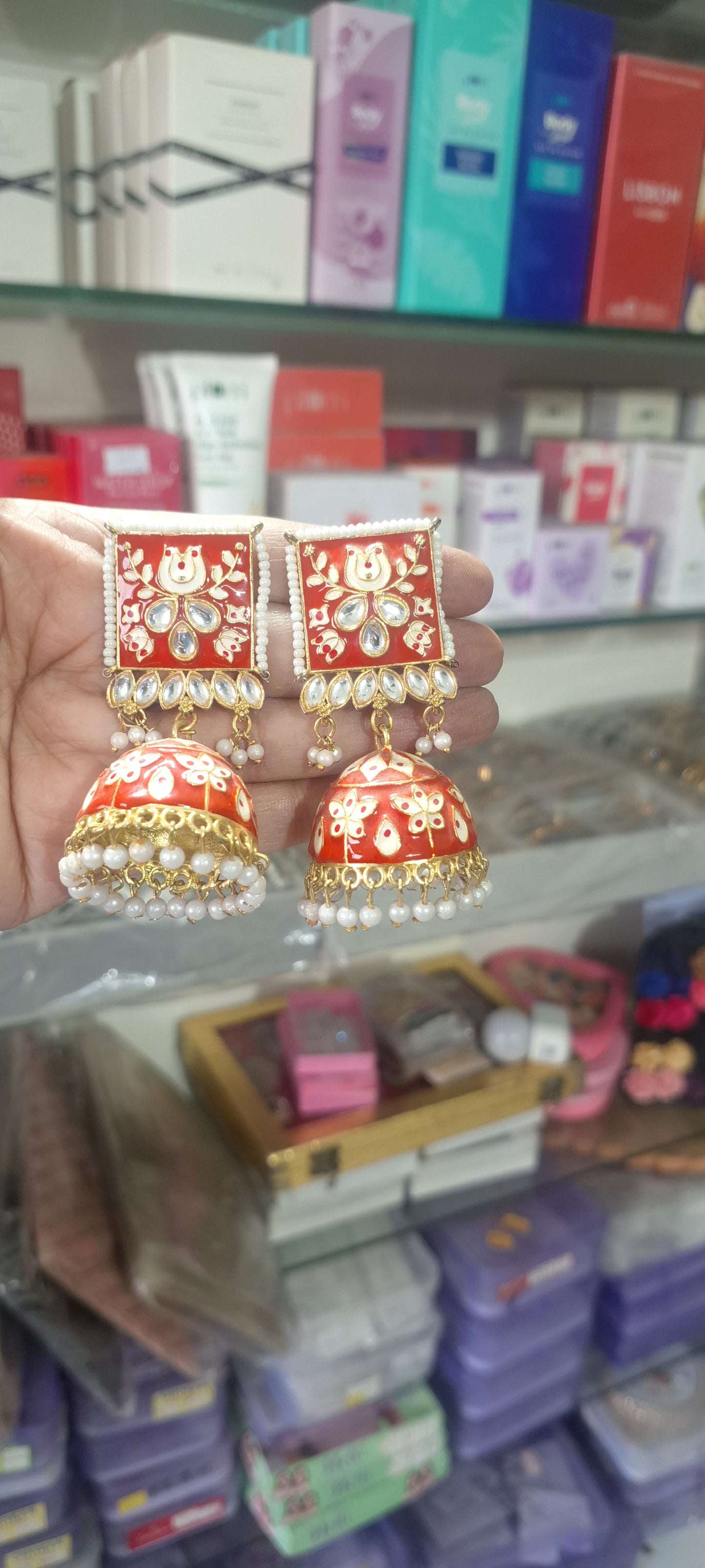 Meenakari Jhumka