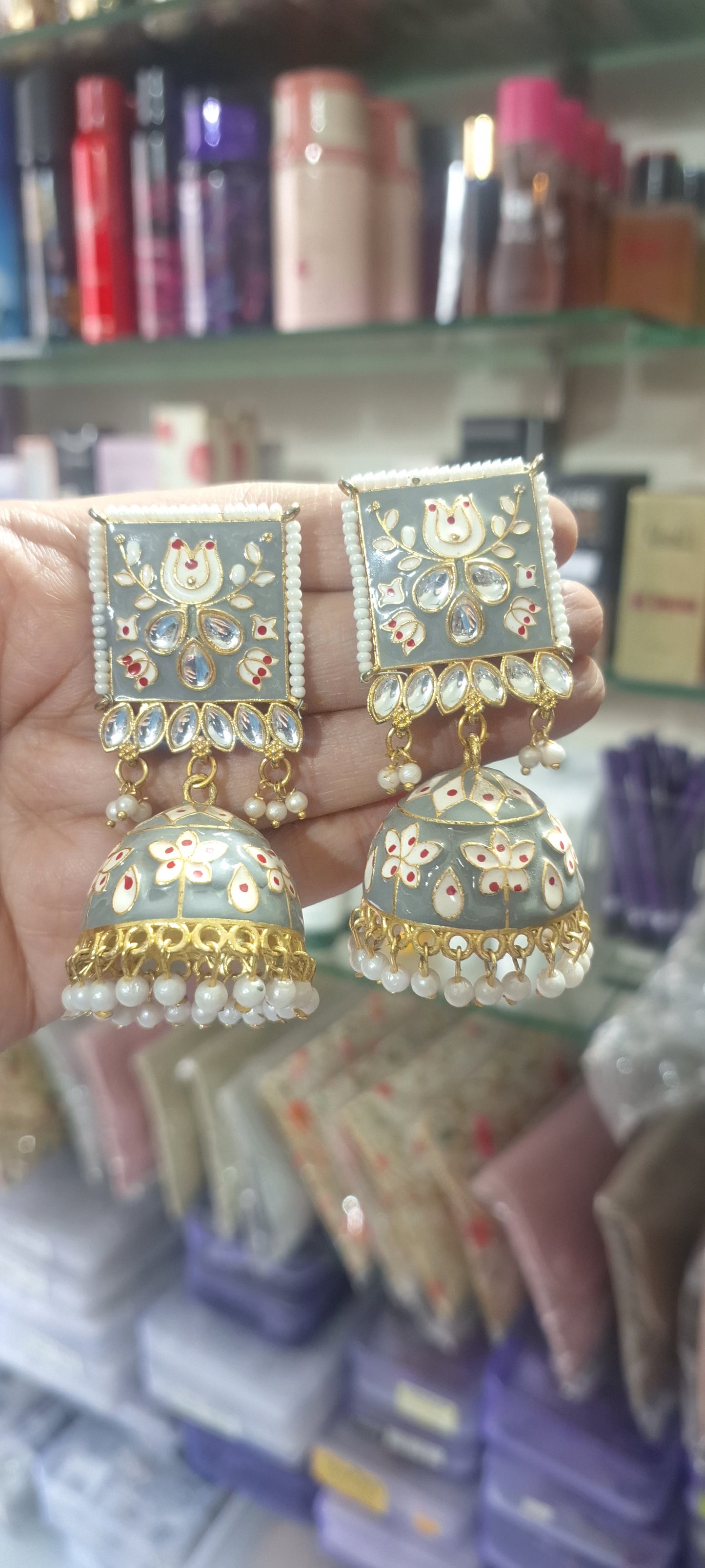 Meenakari Jhumka