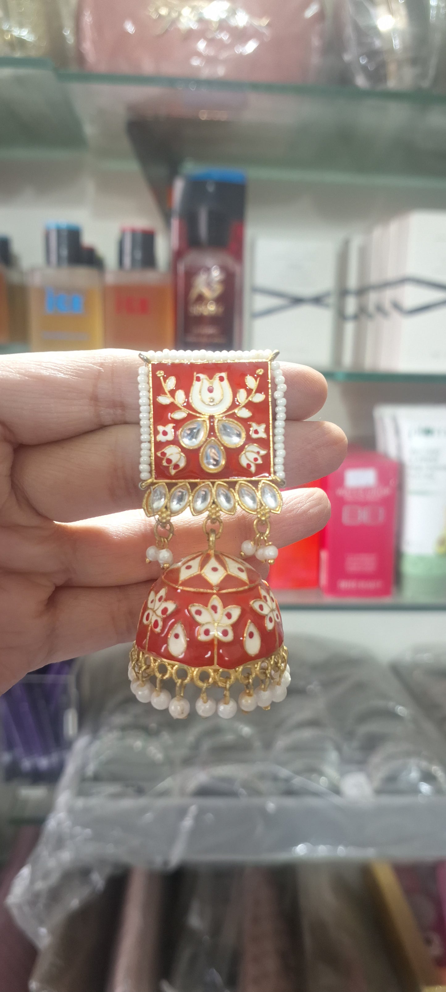 Meenakari Jhumka