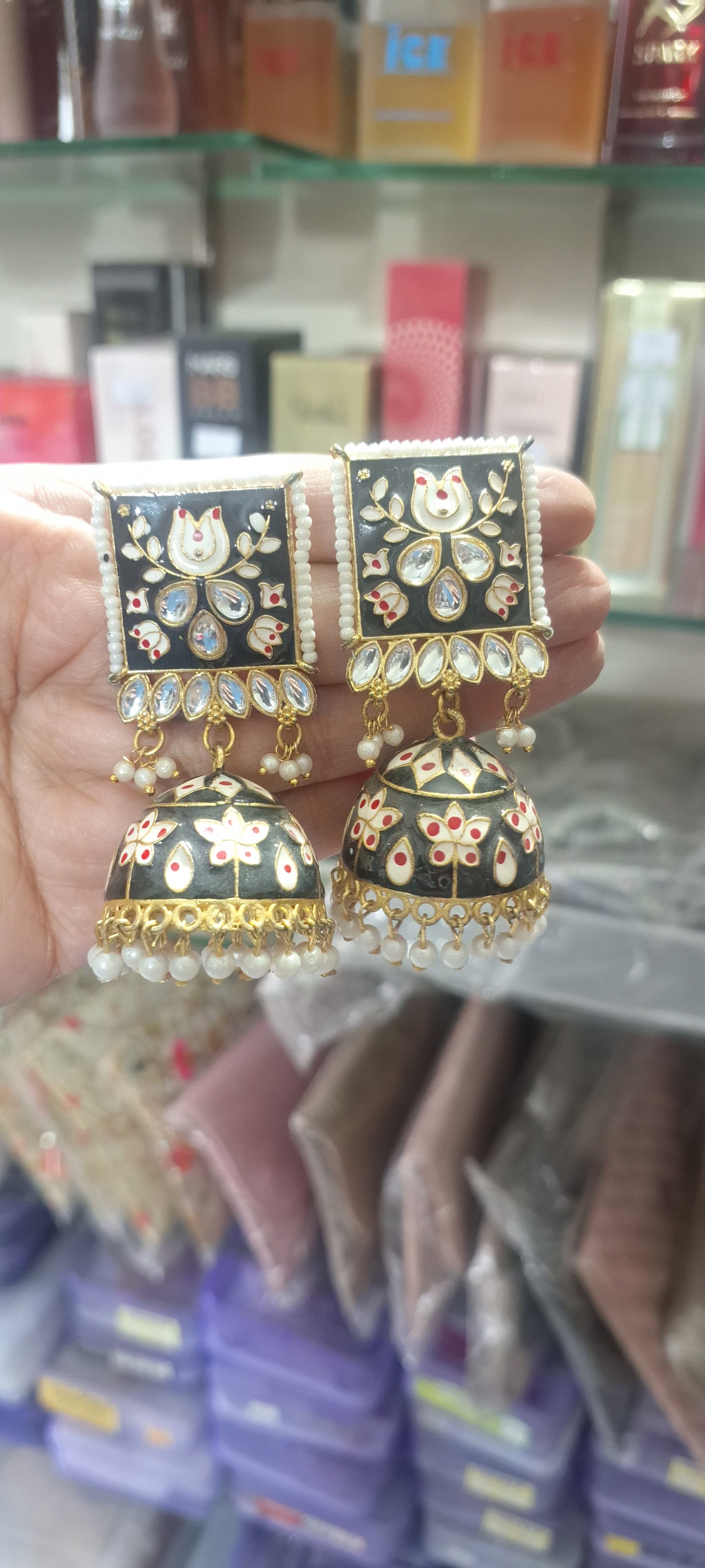 Meenakari Jhumka